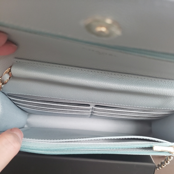 Chanel WOC, blue, light gold hw, caviar, BNIB - Picture 10 of 16